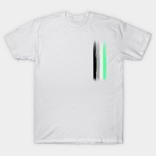 Pride Collection - Agender Pride Flag (Paint Streak/Vertical) T-Shirt